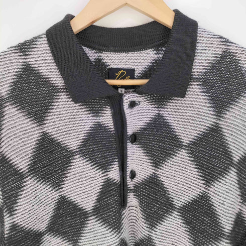 ニードルズ Needles Polo Sweater - Checkered チェックニットポロシャツ メンズ JPN:S