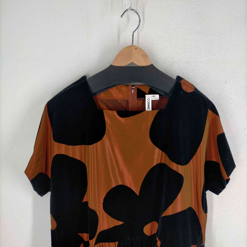 コムデギャルソン COMME des GARCONS AD2021 22SS フローラル エンパイアライン ドレス レディース JPN:M