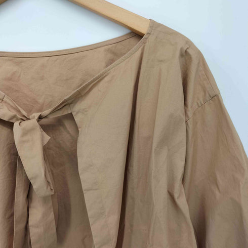 ロクビューティーアンドユースユナイテッドアローズ 6(ROKU) BEAUTY&YOUTH UNITED ARROWS BACK RIBBON BLOUSE バック リボン ブラウス レディース