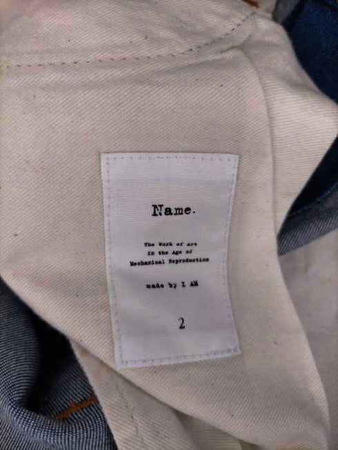 ネーム Name. ステッチストレートデニムパンツ メンズ JPN:2