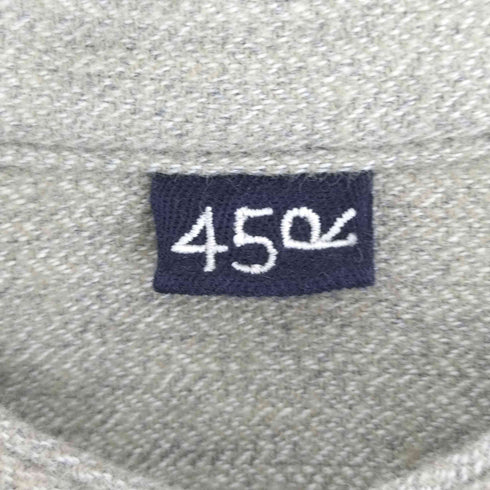 フォーティーファイブアール 45α 撚り杢ネルの908シャツ レディース 2