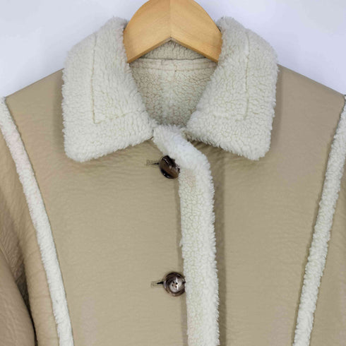 ロクビューティーアンドユースユナイテッドアローズ 6 BEAUTY & YOUTH UNITED ARROWS FAKE LEATHER BOA JACKET COAT レディース