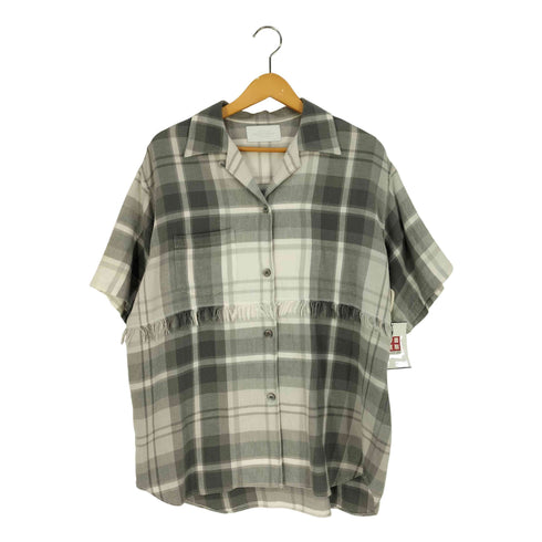 アンユーズド UNUSED 22SS fringe short sleeve check shirt レディース JPN:0