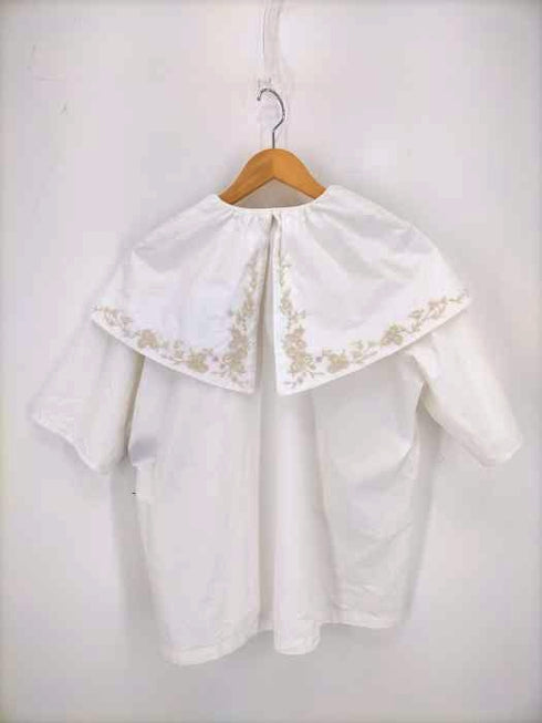 クラネ CLANE BIG COLLAR EMBROIDERY TOPS レディース JPN:1