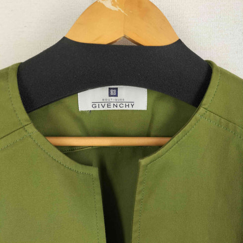 ジバンシィ GIVENCHY ノーカラーボタンレスジャケット レディース JPN:40