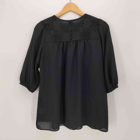 ブルーレーベルクレストブリッジ BLUE LABEL CRESTBRIDGE ドライスパンボイルチュニックブラウス レディース JPN:36