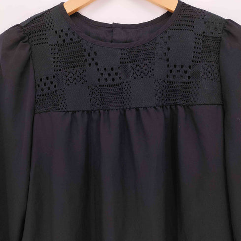 ブルーレーベルクレストブリッジ BLUE LABEL CRESTBRIDGE ドライスパンボイルチュニックブラウス レディース JPN:36