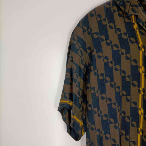 ドリスヴァンノッテン DRIES VAN NOTEN 19SS ジオメトリックプリント シャツ メンズ JPN:46