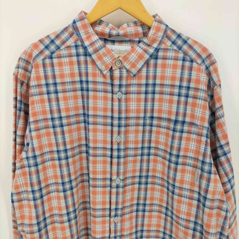 コロンビア Columbia コットンツイル チェックボタンダウンシャツ メンズ JPN:XL