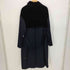 ジョルジオアルマーニ Giorgio Armani 19SS VELVET DOUBLE COAT 黒ラベル ベルベット切替 ダブルオーバーサイズトレンチコート メンズ import:M