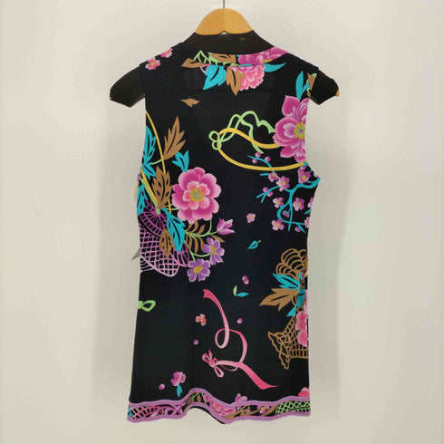 LEONARD FASHION 花柄 ノースリーブタックワンピース レディース JPN:M