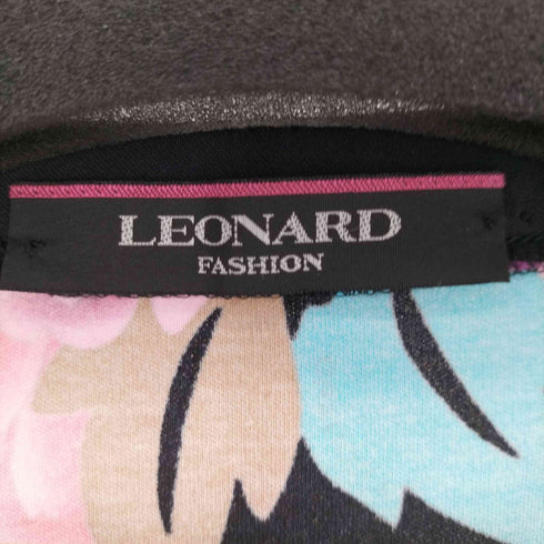LEONARD FASHION 花柄 ノースリーブタックワンピース レディース JPN:M