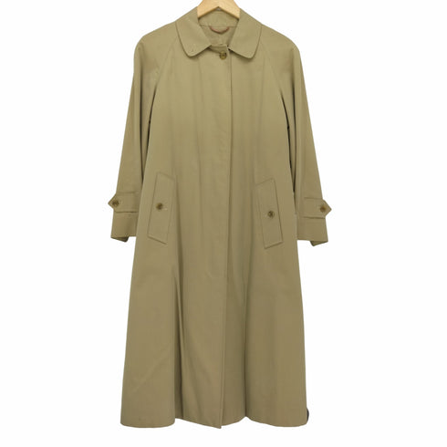 アクアスキュータム AQUASCUTUM 70S AQUA5 Made in England リアルファーライナー 玉虫 バルマカンコート レディース