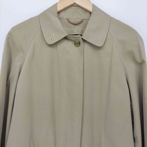 アクアスキュータム AQUASCUTUM 70S AQUA5 Made in England リアルファーライナー 玉虫 バルマカンコート レディース