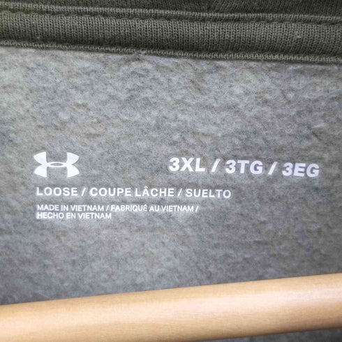 アンダーアーマー UNDERARMOUR ライバルフリース フーディー カモ スクリプト トレーニング メンズ UK:44