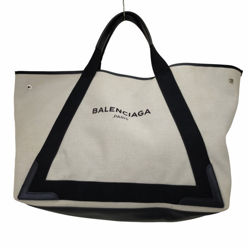 バレンシアガパリス BALENCIAGA PARIS NAVY CABAS S レディース