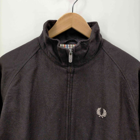 フレッドペリー FRED PERRY ロゴ刺繍 裏地チェック ウールハミルトンジャケット メンズ JPN:M