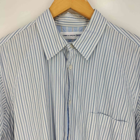 コムデギャルソンシャツ COMME des GARCONS SHIRT フランス製 リバーシブルストライプシャツ メンズ