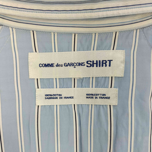 コムデギャルソンシャツ COMME des GARCONS SHIRT フランス製 リバーシブルストライプシャツ メンズ