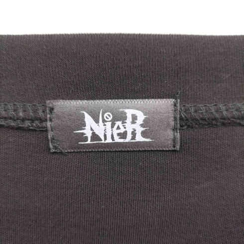 ニーア NieR 刺繍 ロングスリーブカットソー ロンT メンズ FREE