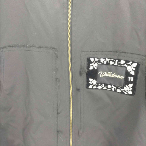 ウェルドーン WE11DONE 21SS BLACK HEAVY SATIN WORK JACKET メンズ JPN:M