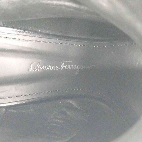 サルヴァトーレフェラガモ Salvatore Ferragamo ブーティーバラチェーン ショートブーツ レディース 6 1/2