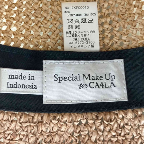 カシラ CA4LA special make up ストローハット レディース FREE