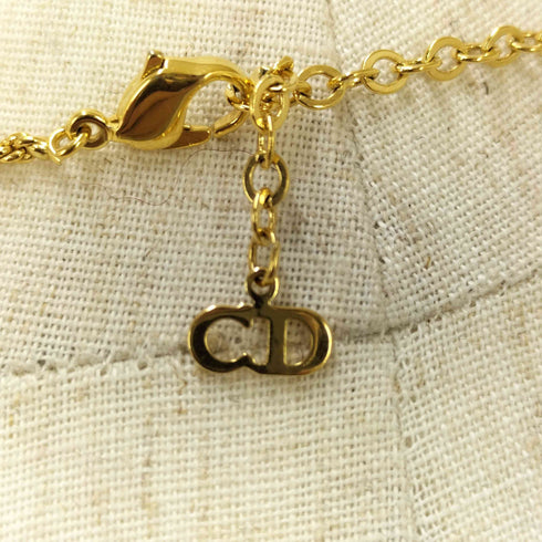 クリスチャンディオール Christian Dior デザインペンダントトップネックレス レディース