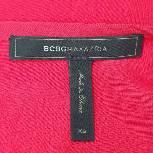 ビーシービージーマックスアズリア BCBGMAXAZRIA RED BERRY EMMALISE LONGSLEEVE DRESS レディース import:XS