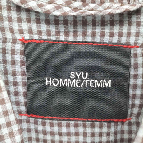 シュウオムフェム SYU. HOMME/FEMM 19SS Super arm Shirts メンズ JPN:2