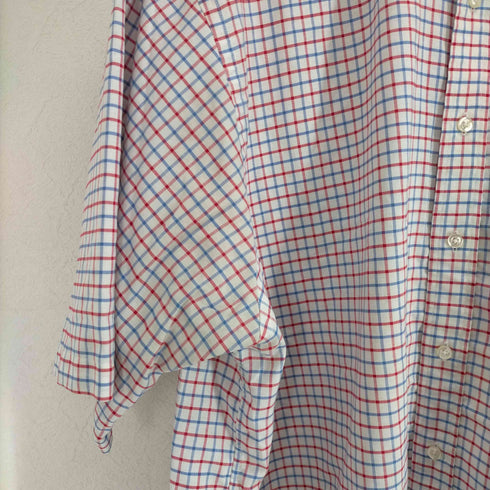 ランズエンド LANDS END チェック柄ボタンダウンシャツ メンズ 18 1/2