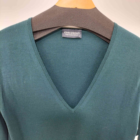 ジョンスメドレー JOHN SMEDLEY Vネックウールニット メンズ S