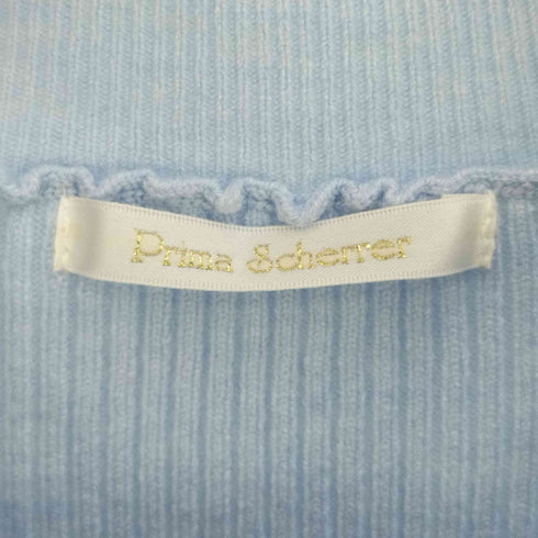プリマ シェレル Prima Scherrer ショルダーフリル 袖パール ニット レディース JPN:S