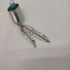 ナバホ NAVAJO 作者Garlands jewelry in Sedona Arizona OLDPAWN ターコイズフェザーネックレス メンズ