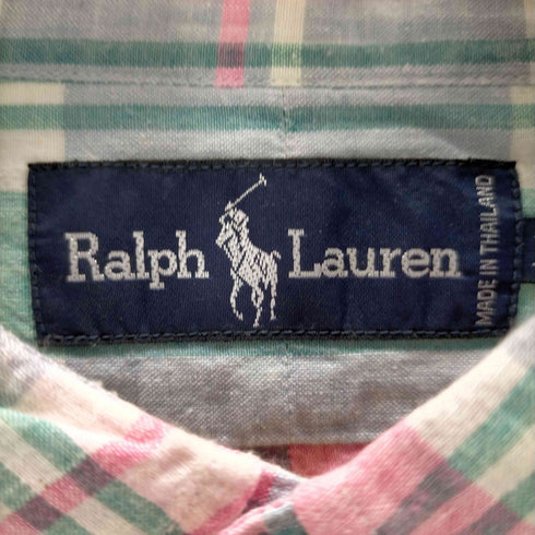 ラルフローレン RALPH LAUREN マドラスチェックボタンダウンシャツ メンズ JPN:L