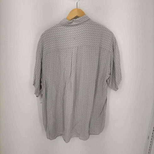 ペリーエリス PERRY ELLIS 総柄レーヨンS/Sシャツ メンズ import:L