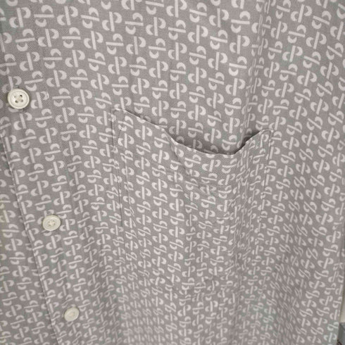 ペリーエリス PERRY ELLIS 総柄レーヨンS/Sシャツ メンズ import:L