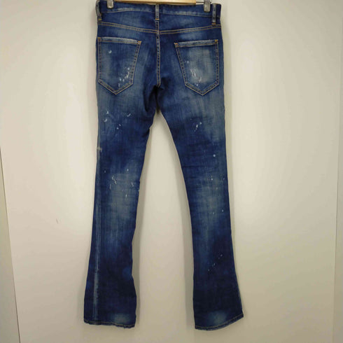ディースクエアード DSQUARED2 TWIN PACK STRAIGHT LEG SHARPEI ダメージ ストレッチ ジーンズ メンズ JPN:44