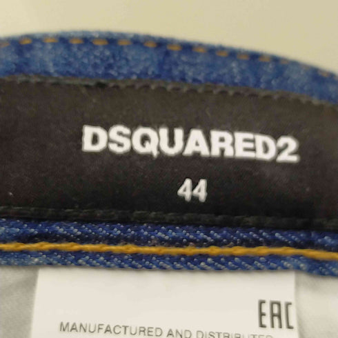 ディースクエアード DSQUARED2 TWIN PACK STRAIGHT LEG SHARPEI ダメージ ストレッチ ジーンズ メンズ JPN:44