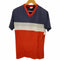 アディダス adidas 80S USA製 白タグ Vネック 切替 ロゴプリント Tシャツ メンズ import:M