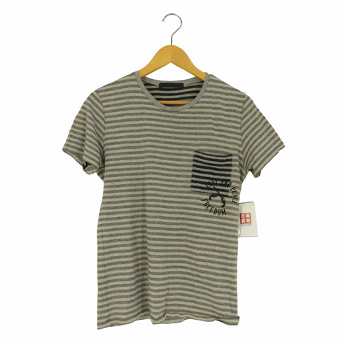 ロアー roar 二丁拳銃プリント ボーダークルーネックTシャツ メンズ JPN:1