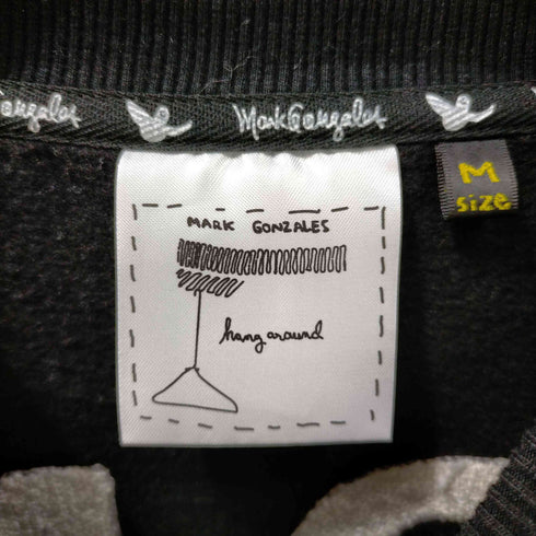 マークゴンザレス Mark Gonzales 裏起毛オーバーサイズ サガラ刺繍 BIGロゴ クルースウェット】 メンズ JPN:M
