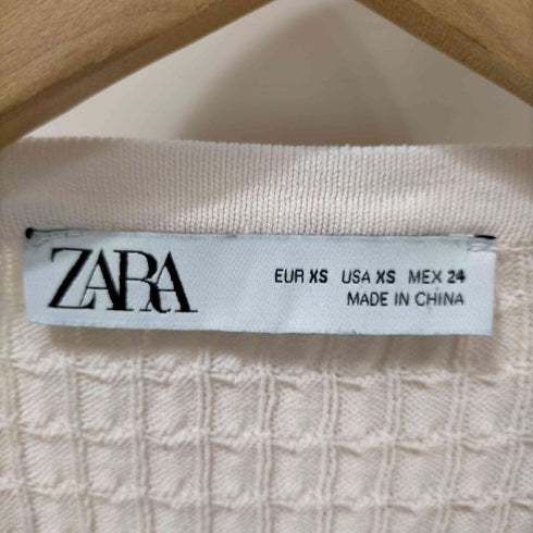 ザラ ZARA 袖ボタンクルーネックニット レディース import:XS