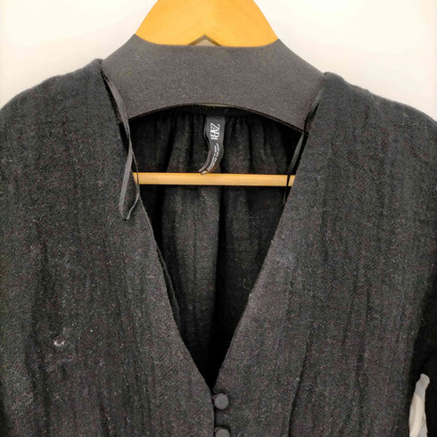 ザラ ZARA フロントボタンパフスリーブブラウス レディース import:XS