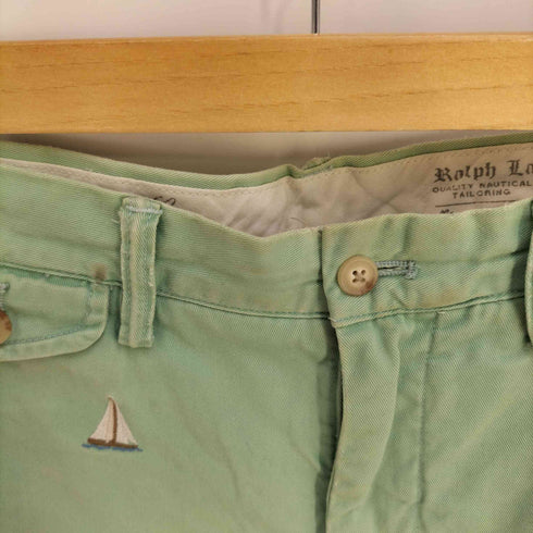 ポロラルフローレン POLO RALPH LAUREN ヨット刺繍 ショートチノパンツ メンズ 無