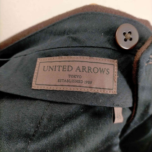 ユナイテッドアローズ UNITED ARROWS サキソニー 1プリーツ テーパード パンツ メンズ JPN:46