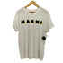 マルニ MARNI 23SS ホワイト3D MARNIプリント コットンTシャツ メンズ 46