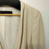 ザラ ZARA コットンリネン ノーカラージャケット レディース import:S