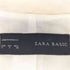 ザラ ZARA コットンリネン ノーカラージャケット レディース import:S