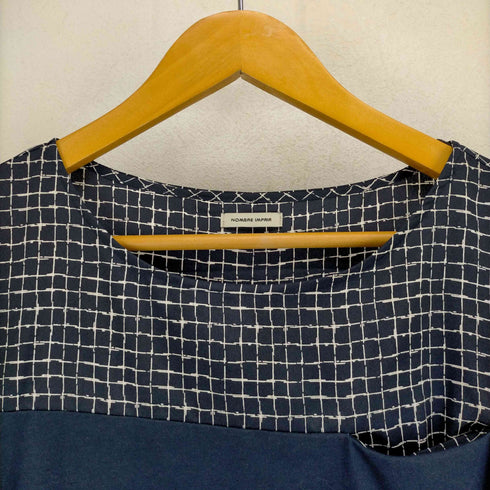 ノンブルアンペール NOMBRE IMPAIR チェック切替コットンポリチュニック レディース FREE